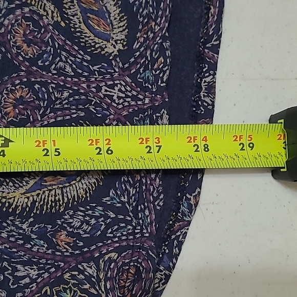 Lucky Brand Blue Boxy Blouse with Paisley Print size 3X - Picture 9 of 9